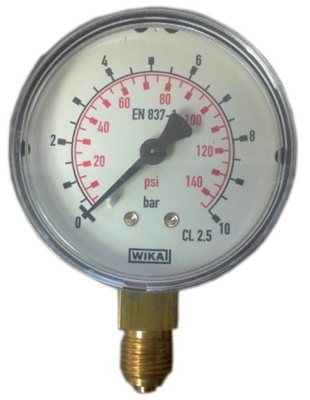 Trockenmanometer D.63 Radial von 0 bis 10 bar