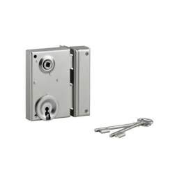 Lock for gate, 1/2 turn deadbolt, zinc plated, 70x110, right - THIRARD - Référence fabricant : 900130