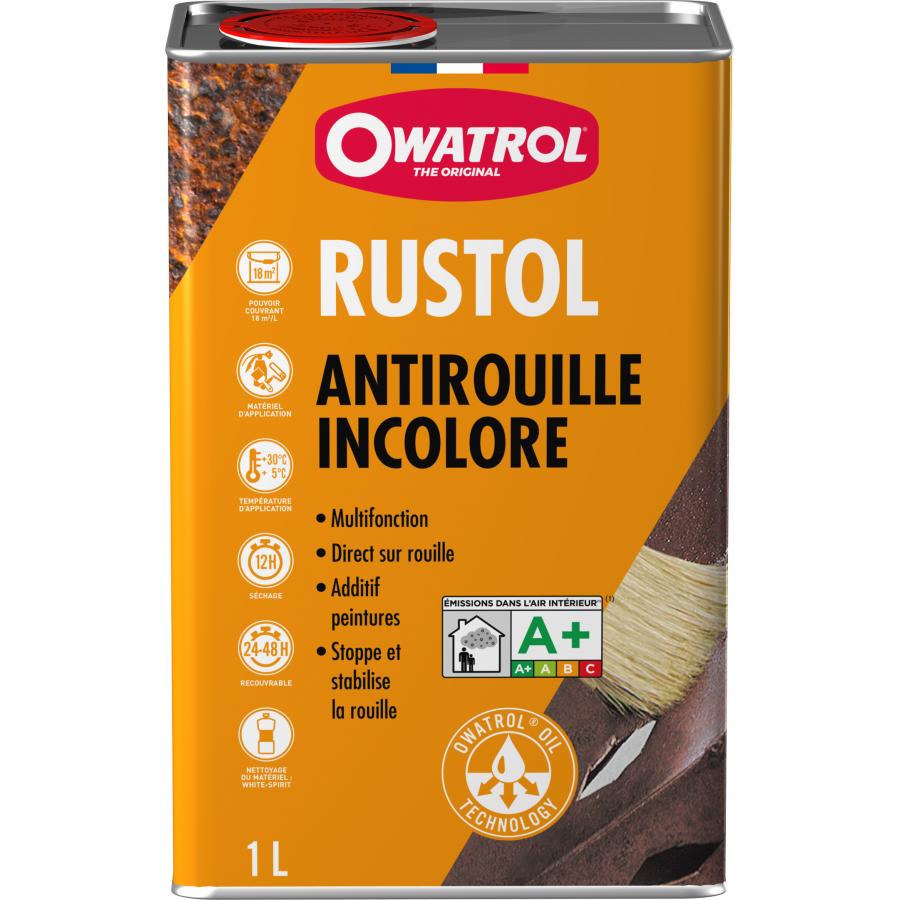 Aérosol antirouille RUSTOL-OWATROL incolore 300 ml