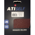 Disque velcro DSV diamètre 125 mm, grain de 80, sans trou, 5 pièces