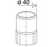 Raccord flexible MODULOFLEX écrou 40x48, mâle 40mm, 380 à 800mm - Valentin - Référence fabricant : VALEM81110009301