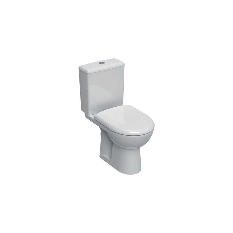 WC sur pied vertical horizontal affleurant sans rebord sanitaire Geberit  Selnova