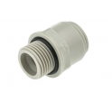 Racor macho John Guest 15 x 21 ( 1/2" ) para manguera de 15 mm, acetal gris