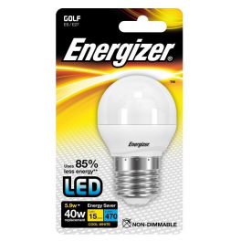 Bombilla LED esférica E27, 470 lúmenes, 5,2W/40W - Energizer - Référence fabricant : ES15098