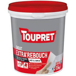 Spachtelmasse für Innen, 1.5kg, weiss, mit Spachtel - TOUPRET - Référence fabricant : 545452