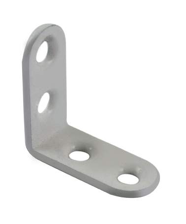 White epoxy chair bracket, 40x40x15 mm