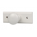 White beechwood coat hook with 1 head, W. 110 x H. 42 x D. 60 mm