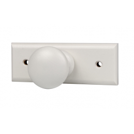 Patère en hêtre blanc à 1 tête, L. 110 x H. 42 x P. 60 mm - CIME - Référence fabricant : 57420