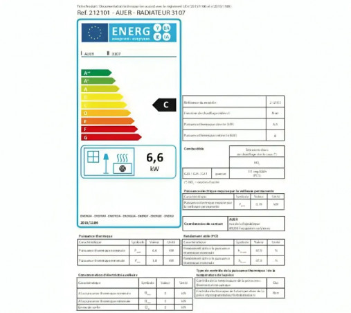 Heizkörper Gasheizung 3107 6,6 Kw