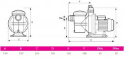 Pompa filtro PULSO 1 hp Triphase 18m3/h