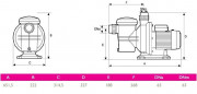 Bomba de filtración PULSO 3 hp Monofásica 38m3/h