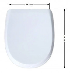  Saddle seat Marly 1 white, horizontal fixation (00100861)