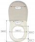 Toilet seat ROYAN CLICO White