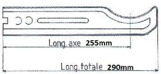 Support de radiateur en Acier Zingué Type traditionnel 4 Colonnes à sceller 29cm