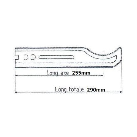 Heizkörperhalter aus verzinktem Stahl Traditioneller Typ 4 Säulen zum Einbetonieren 29cm