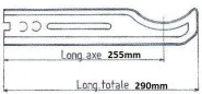 Heizkörperhalter aus verzinktem Stahl Traditioneller Typ 4 Säulen zum Einbetonieren 29cm