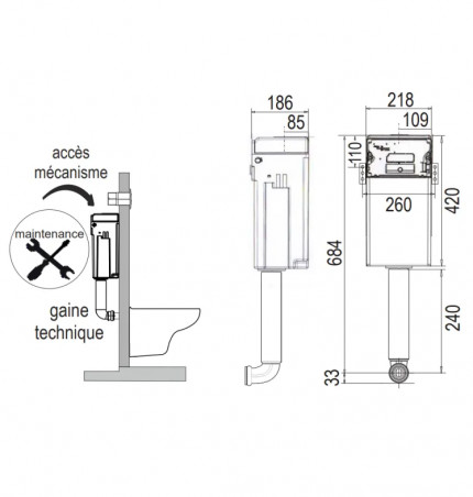 CESAME Pneumatic tank for installation