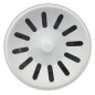 Removable basket White PVC diameter 75mm