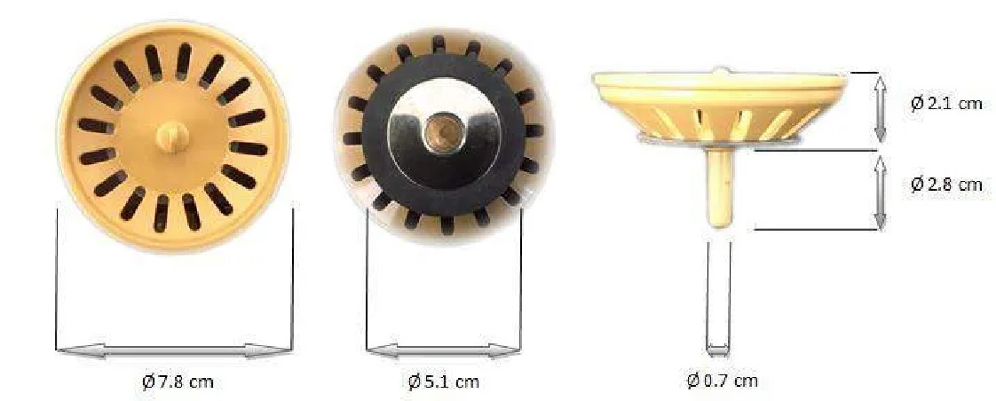 Cesta extraíble de PVC Terre de France de 78 mm de diámetro