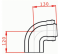 Gomito di condensazione a 90° (D.80/125) - TEN tolerie - Référence fabricant : TENCO420980