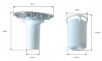 Bung cup for shower tray D.60 with cover