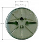 Cubierta ABS cromada D.110, para el receptor de tapón Turboflow D.90