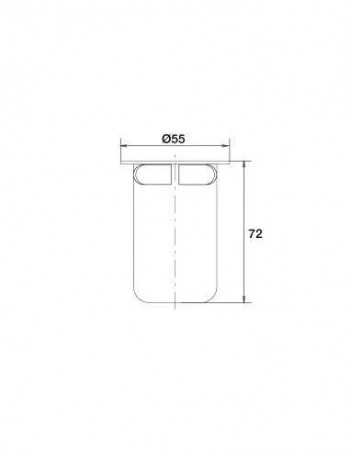 Bung cup for shower tray D.60