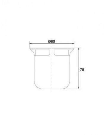 Bung cup for shower tray D.90 : D.80 / H.74