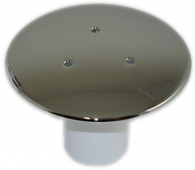 120mm chrome plated brass cover with 90mm diameter drain tube