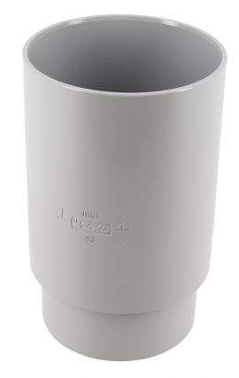 Female sleeve, female for downspout diameter 80 grey