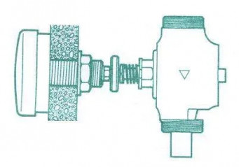 TC brass flash flush valve