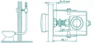 TC brass flash flush valve