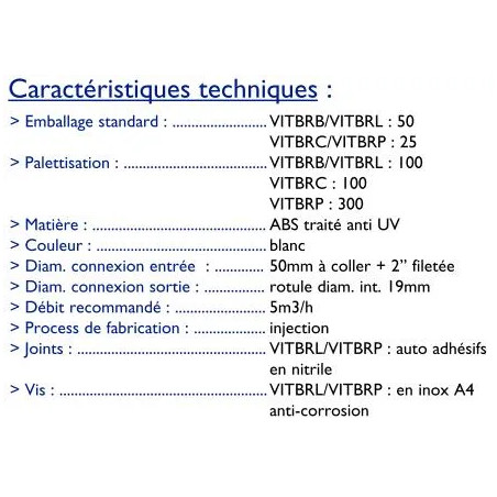 Buse de refoulement Vitalia béton