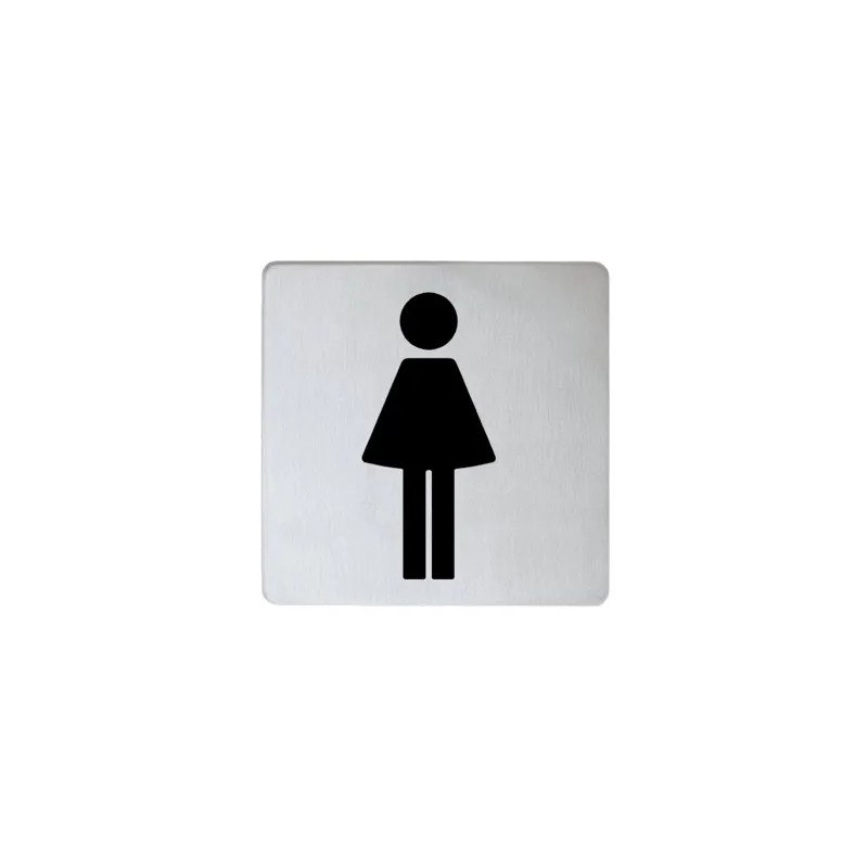 Stainless steel ladies pictogram