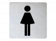 Stainless steel ladies pictogram