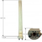 Single-phase steatite heater D.32 - 2000W