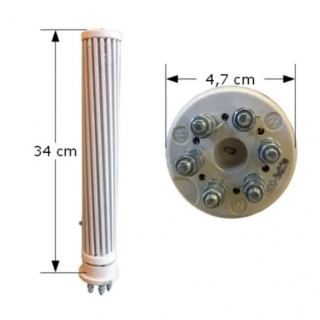 Single and three-phase soapstone heater D.47 - 1800W