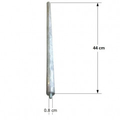 Anode M8 D.22mm Länge: 510mm