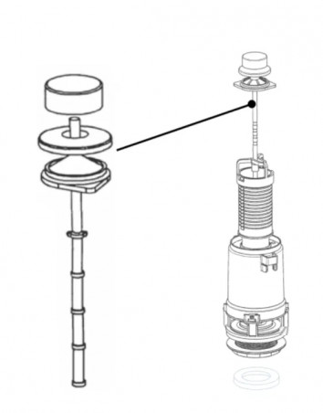 Complete white pull tab assembly