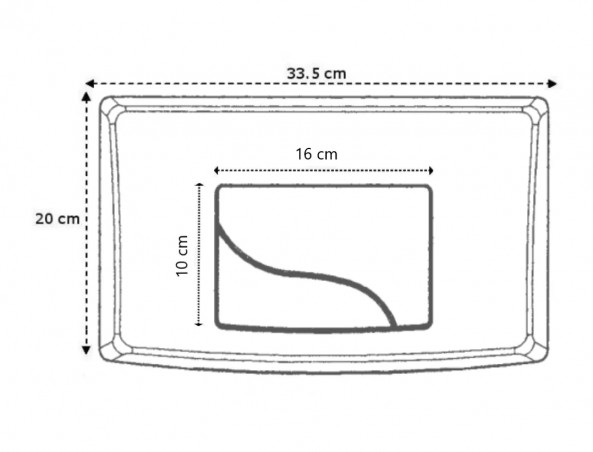 Integralschild mit zwei Tasten weiß Bâtichasse 500 und 535