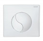 Plaque de commande SIAMP YIN YANG, double volume, blanche