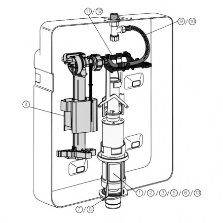 Mechanismus für ANGEL-Tank 2 Tasten