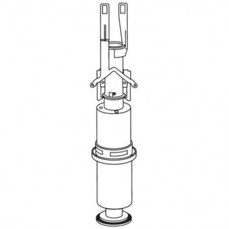 ANGEL 2-button tank mechanism