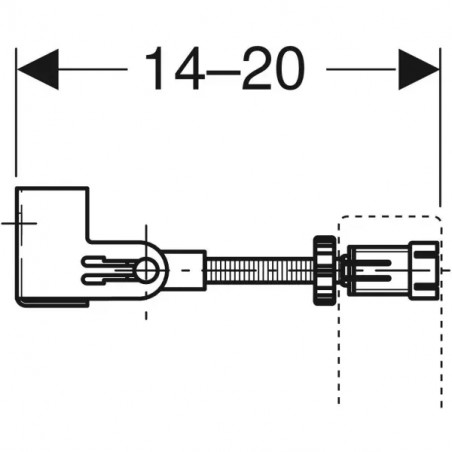 Jeu de fixation en angle pour Geberit Duofix