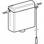 9/6 litre high flush with chain release