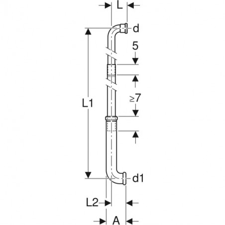 3-teiliger eingebetteter Schlauch mit Schale