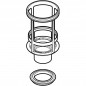 Embase avec joint pour mécanisme de chasse de réservoir encastré Geberit 