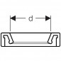 Joint à lèvre pour pipe d'évacuation de WC Geberit