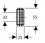 32/55 mm diameter ligature for WC