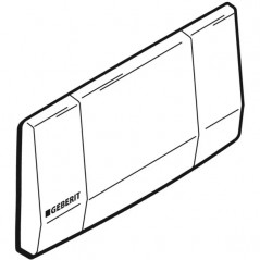 1-Tasten-Highline-Schild aus verchromtem Metall (öffentlicher Ort)